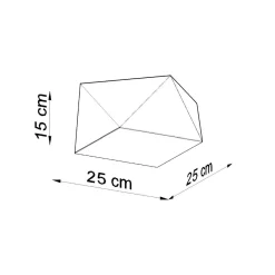 Online MyMobel Sollux Lámpara de techo HEXA 25 negra