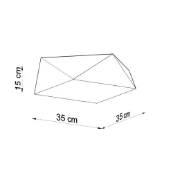 Best MyMobel Sollux Lámpara de techo HEXA 35 negra