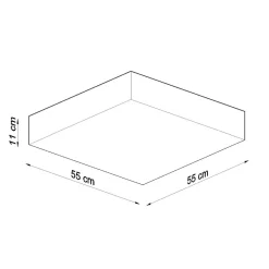 Sale MyMobel Sollux Lámpara de techo HORUS 55 gris