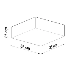 Best MyMobel Sollux Lámpara de techo HORUS 35 gris