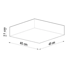 Best MyMobel Sollux Lámpara de techo HORUS 45 gris