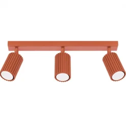 New MyMobel Sollux Lámpara de techo KARBON 3L rojo ocre N/A