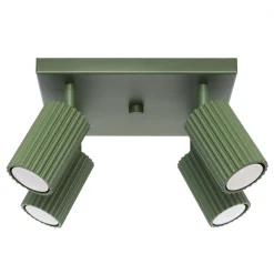Fashion MyMobel Sollux Lámpara de techo KARBON 4 verde oliva N/A