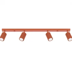 Outlet MyMobel Sollux Lámpara de techo KARBON 4L rojo ocre N/A