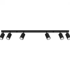 Outlet MyMobel Sollux Lámpara de techo KARBON 6L negra N/A