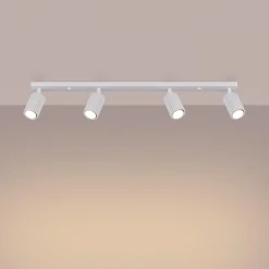 Clearance MyMobel Sollux Lámpara de techo KARBON 4L blanca N/A