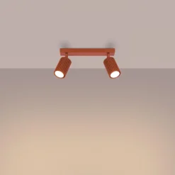 Best MyMobel Sollux Lámpara de techo KARBON 2 rojo ocre N/A