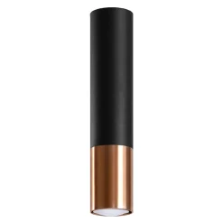 Fashion MyMobel Sollux Lámpara de techo LOOPEZ negro/cobre