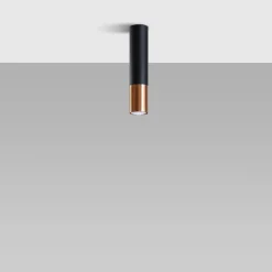 Fashion MyMobel Sollux Lámpara de techo LOOPEZ negro/cobre