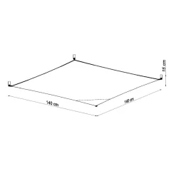 Outlet MyMobel Sollux Lámpara de techo LUNA 4 blanca 3000K