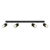 Outlet MyMobel Sollux Lámpara de techo NERO 4 negro/dorado