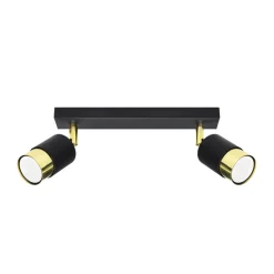 Sale MyMobel Sollux Lámpara de techo NERO 2 negro/dorado