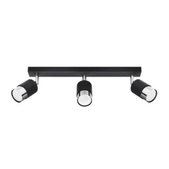 Best MyMobel Sollux Lámpara de techo NERO 3 negro/cromo