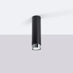 Outlet MyMobel Sollux Lámpara de techo NERO 22,5 negro/cromo N/A