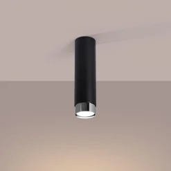 Outlet MyMobel Sollux Lámpara de techo NERO 22,5 negro/cromo N/A