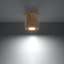 Fashion MyMobel Sollux Lámpara de techo ORBIS madera natural