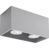 Online MyMobel Sollux Lámpara de techo QUAD gris
