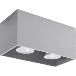 Online MyMobel Sollux Lámpara de techo QUAD gris