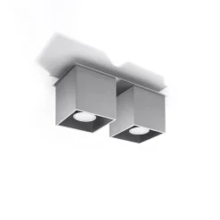 Discount MyMobel Sollux Lámpara de techo QUAD 2 gris