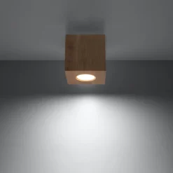 New MyMobel Sollux Lámpara de techo QUAD madera natural
