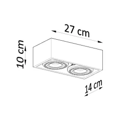New MyMobel Sollux Lámpara de techo QUATRO 2 madera natural