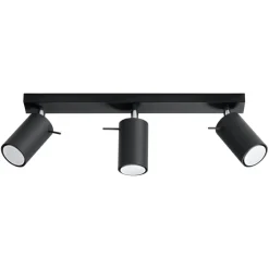 Outlet MyMobel Sollux Lámpara de techo RING 3 negra