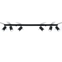 Online MyMobel Sollux Lámpara de techo RING 6L negra