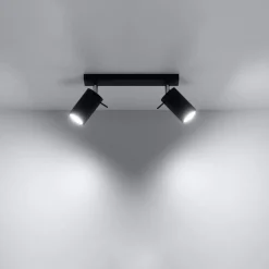 Clearance MyMobel Sollux Lámpara de techo RING 2 negra