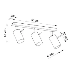 Online MyMobel Sollux Lámpara de techo RING 3 gris