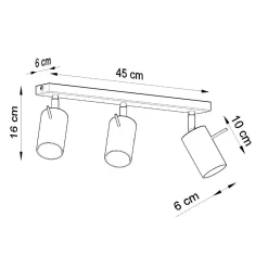 Fashion MyMobel Sollux Lámpara de techo RING 3 cromo