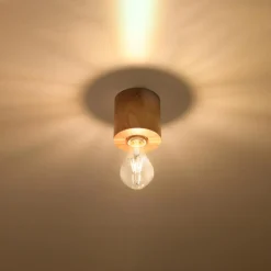 Hot MyMobel Sollux Lámpara de techo SALGADO madera natural