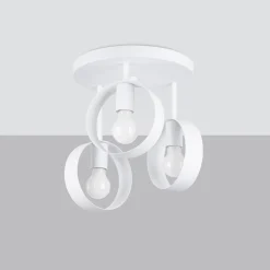 Discount MyMobel Sollux Lámpara de techo TITRAN 3 blanca