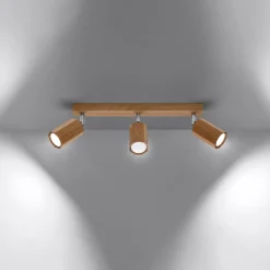 Best MyMobel Sollux Lámpara de techo ZEKE 3 roble