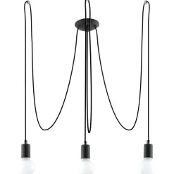 Sale MyMobel Sollux Lámpara EDISON 3 negra