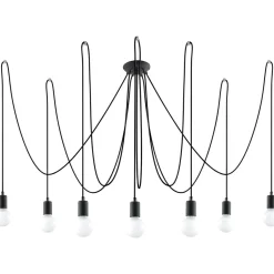 Outlet MyMobel Sollux Lámpara EDISON 7 negra