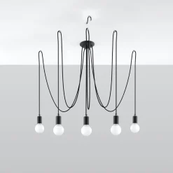 Sale MyMobel Sollux Lámpara EDISON 5 negra