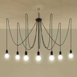 Outlet MyMobel Sollux Lámpara EDISON 7 negra