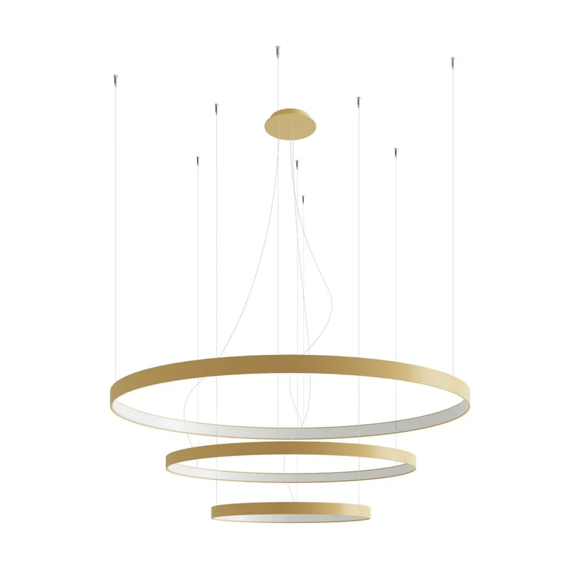Fashion MyMobel Sollux Lámpara RIO 3 55/78/110 dorada LED 4000K 4000K