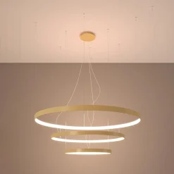 Best MyMobel Sollux Lámpara RIO 3 55/78/110 dorada LED 3000K 3000K