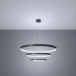 Best MyMobel Sollux Lámpara RIO 3 55/78/110 LED negro 4000K 4000K