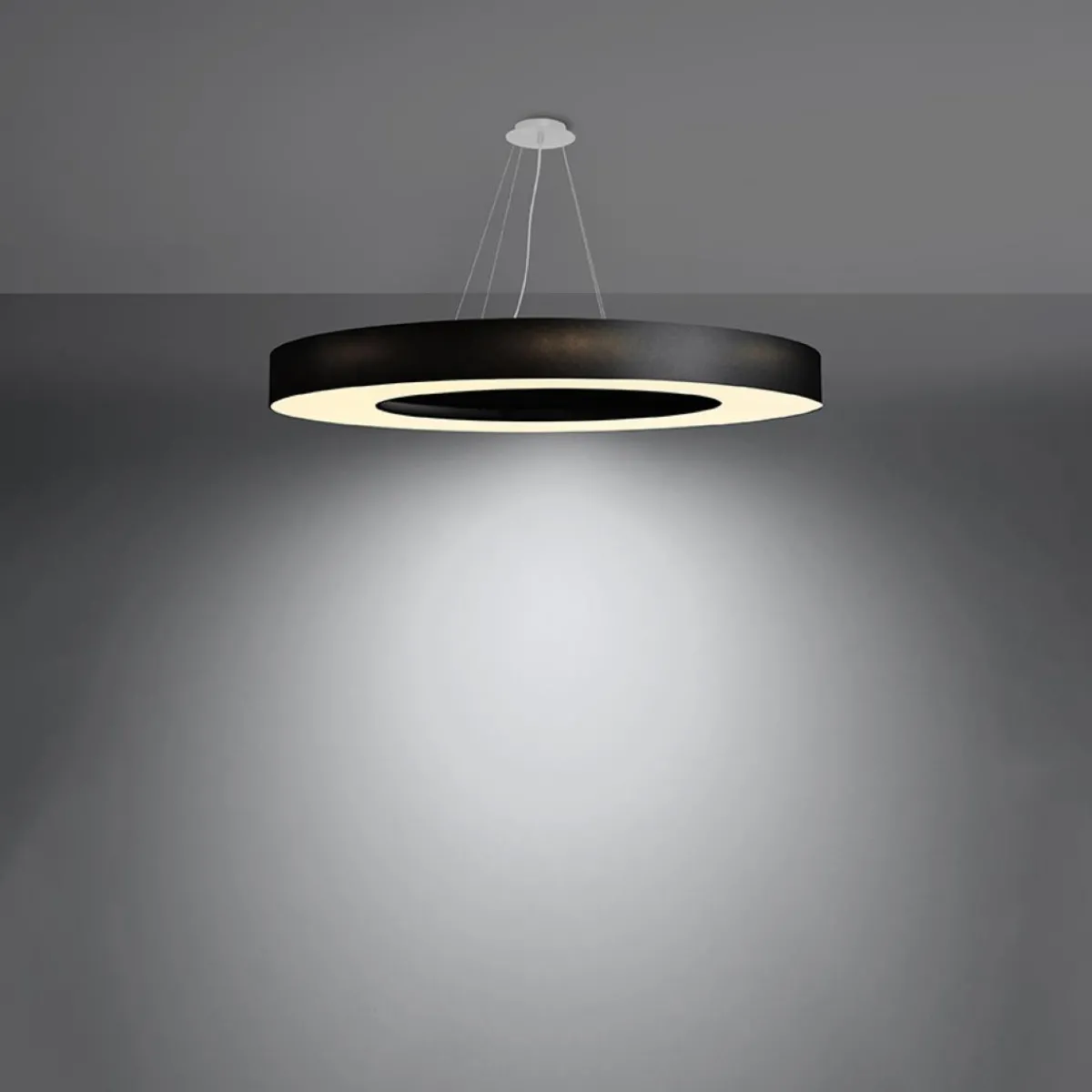 New MyMobel Sollux Lámpara SATURNO SLIM 90 negra