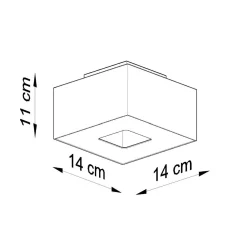 Outlet MyMobel Sollux Plafón MONO 1 blanco