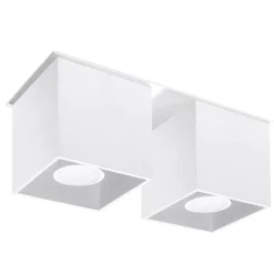 Online MyMobel Sollux Plafón QUAD 2 blanco
