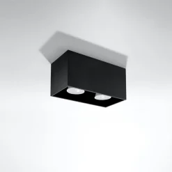 Hot MyMobel Sollux Plafón QUAD negro