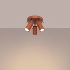 Discount MyMobel Sollux Plafón RING 3P rojo ocre N/A