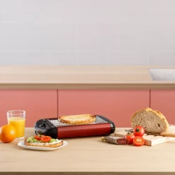 Best MyMobel TOSTADOR PLANO SOLAC TC5309 700W 3 BARRAS CUARZO ROJO