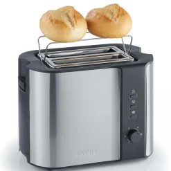 Hot MyMobel TOSTADOR SEVERIN AT2589 800W PAN MOLDE INOX 2 RANURAS