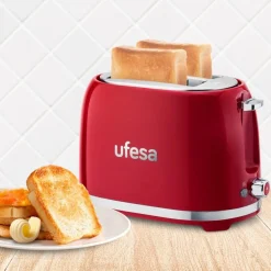 New MyMobel TOSTADOR UFESA 71305516 CLASSIC PINUP RED PAN MOLDE ROJO