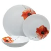 Discount MyMobel Vajilla 18 piezas amapola porcelana 1 cm